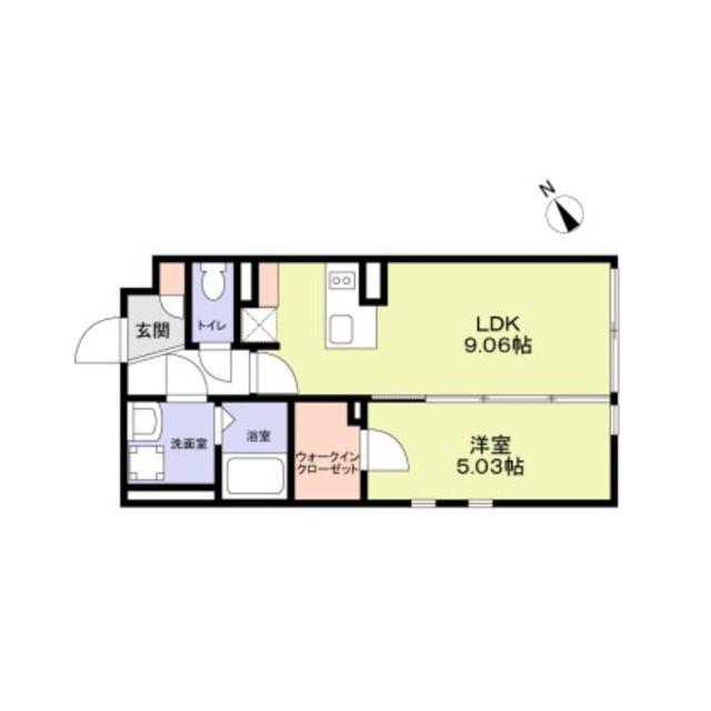 THE RESIDENCE ICHIGA(1LDK/2階)の間取り写真