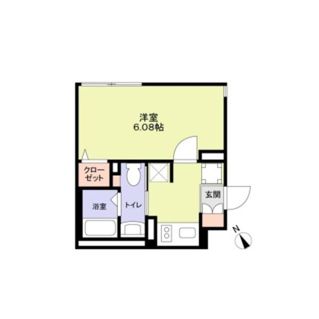 THE RESIDENCE ICHIGA(1K/2階)の間取り写真