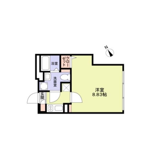 THE RESIDENCE ICHIGA(1K/1階)の間取り写真