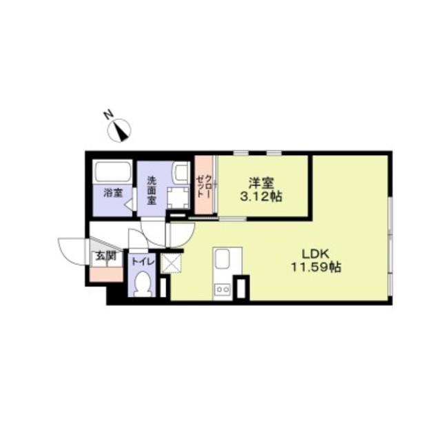 THE RESIDENCE ICHIGA(1LDK/2階)の間取り写真