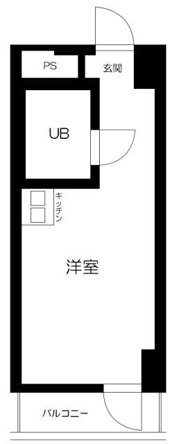 トップルーム品川(ワンルーム/3階)の間取り写真