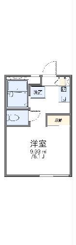 レオパレスアーク富岡Ⅰ(1K/1階)の間取り写真