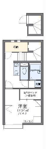 レオネクストBRAND NEW(1K/2階)の間取り写真