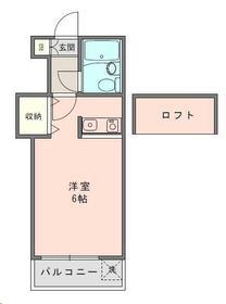 M&K第一ビル(ワンルーム/3階)の間取り写真
