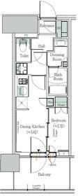 ONE ROOF RESIDENCE NISHINIPPOR(1DK/4階)の間取り写真