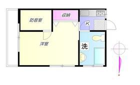 小川コーポ(1SK/1階)の間取り写真