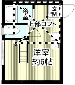 アーヴェル妙蓮寺Ⅱ B棟(ワンルーム/2階)の間取り写真