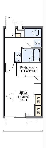 レオパレスアウローラ(1K/3階)の間取り写真