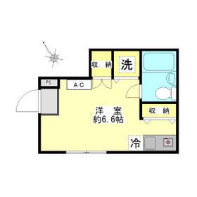 マイハウス世田谷(ワンルーム/1階)の間取り写真