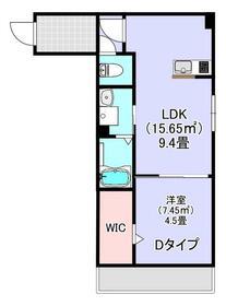 BR茂原Ⅱ(1LDK/3階)の間取り写真