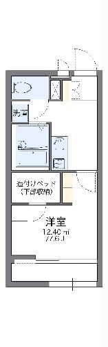 レオパレスさくらC(1K/1階)の間取り写真