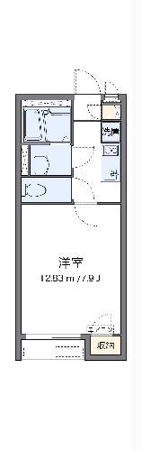 クレイノアザレア(1K/1階)の間取り写真