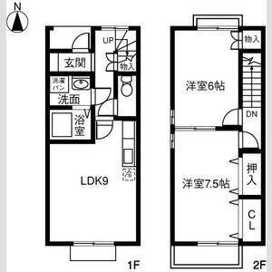 DUPLEX 無量寺(2LDK)の間取り写真