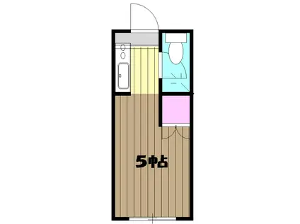 エーデルワイス(1K/2階)の間取り写真