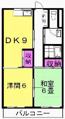 シティコーポ焼津駅北(2DK/2階)の間取り写真