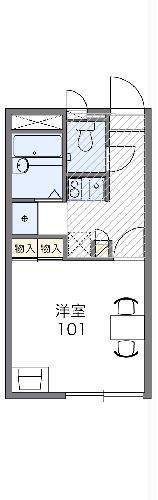 レオパレスコンフォートヒルズ(1K/3階)の間取り写真