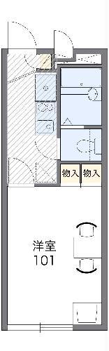 レオパレスセレージュ(1K/1階)の間取り写真