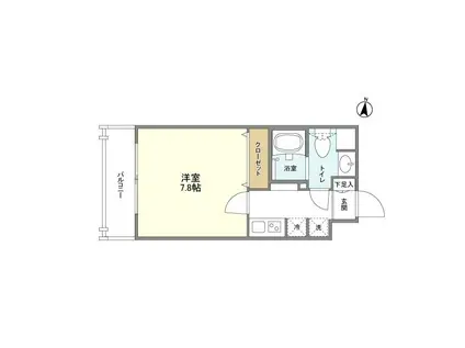 オーキッドレジデンス両国(1K/8階)の間取り写真