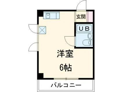 スパックス南浦和(ワンルーム/2階)の間取り写真