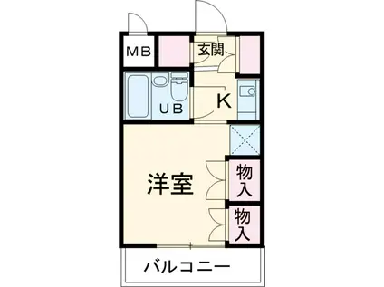 スカイコート西荻窪(1K/3階)の間取り写真