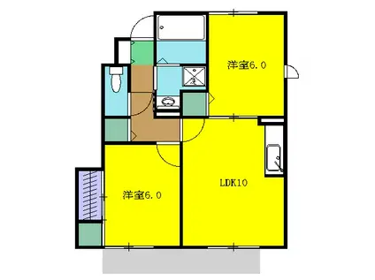 GRAND SOREIL(2LDK/1階)の間取り写真