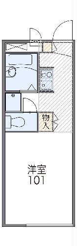 レオパレス瑞穂(1K/2階)の間取り写真
