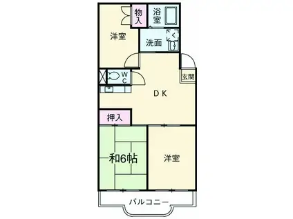 グランシャリオ(3LDK/4階)の間取り写真