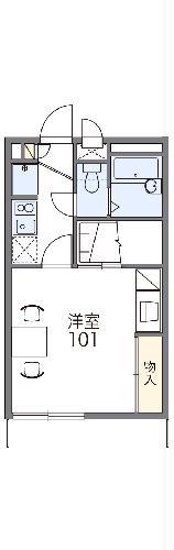 レオパレスサンフラウア(1K/2階)の間取り写真