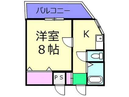 アヅマ第3ビル(1K/3階)の間取り写真