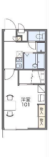 レオパレスプラザ(1K/2階)の間取り写真