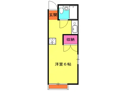 メゾンロワールオオムラ(1K/2階)の間取り写真