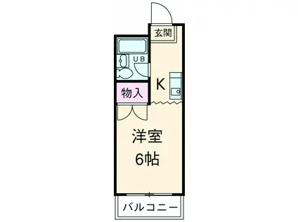 CRESENT TOWN(1K/3階)の間取り写真