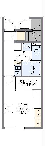 レオパレスカリヤドK E(1K/1階)の間取り写真