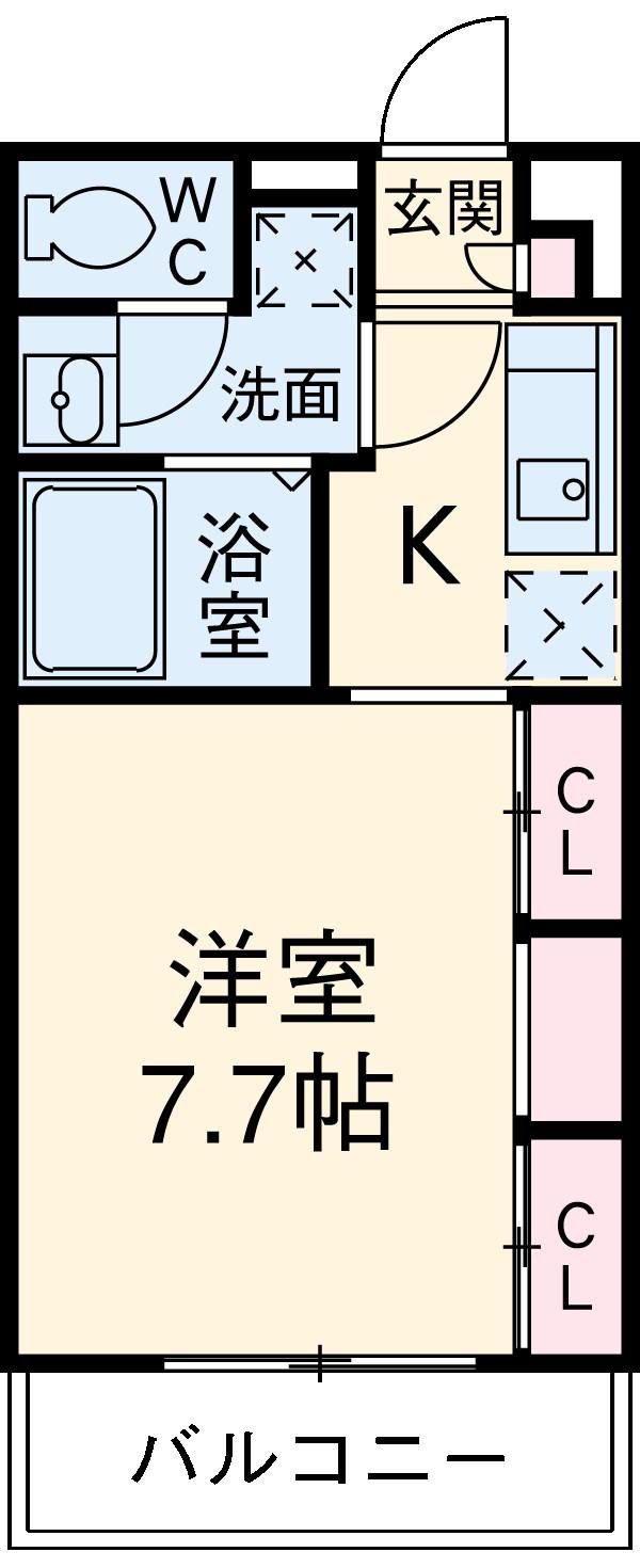 リブリ・FUSTO(1K/2階)の間取り写真