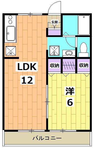 アーバンライフⅢ(1LDK/1階)の間取り写真