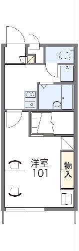 レオパレスリーベ(1K/2階)の間取り写真