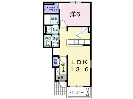 シュティルB(1LDK/1階)の間取り写真
