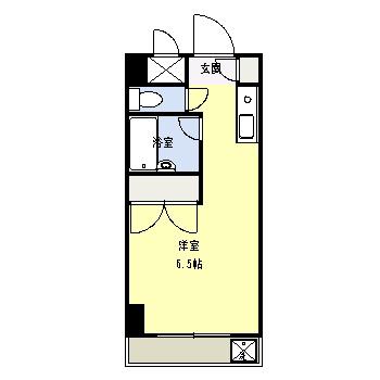 アニスティ(ワンルーム/1階)の間取り写真