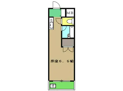 アニスティ(ワンルーム/3階)の間取り写真