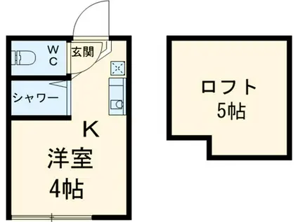 アーバンプレイス武蔵野(ワンルーム/2階)の間取り写真