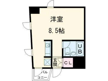 ルミエールサコー(ワンルーム/4階)の間取り写真