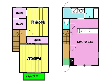 パークハイツ(2LDK)の間取り写真