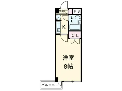 雅ビル(1K/3階)の間取り写真