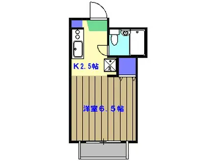 ラ・フィエスタ(ワンルーム/2階)の間取り写真