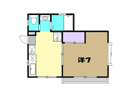 イサタアン青山(1DK/2階)の間取り写真
