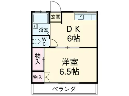 メゾンプリミエ(1DK/1階)の間取り写真