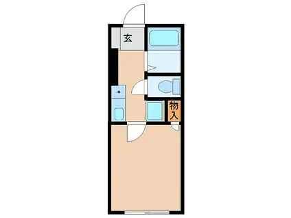 シューレ小金井(1K/3階)の間取り写真