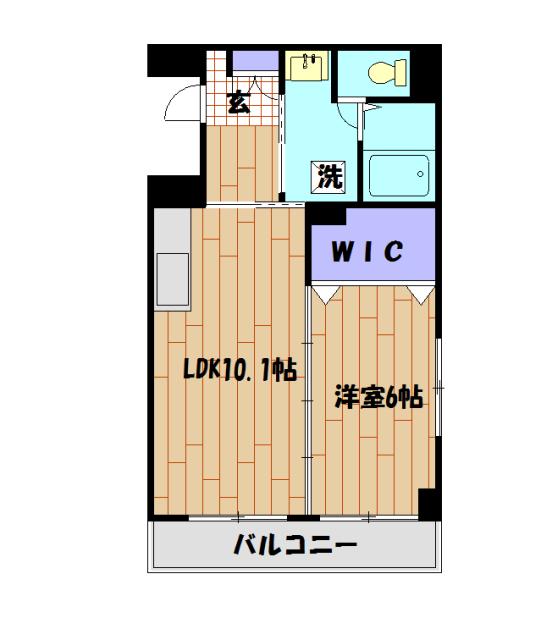 シャルマン(1LDK/2階)の間取り写真