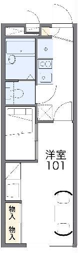 レオパレス空(1K/2階)の間取り写真