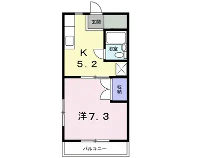 リュミエール(1K/3階)の間取り写真